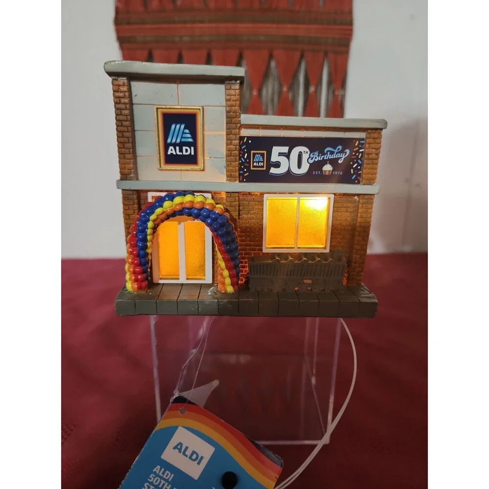 Aldi 50th Birthday Store Lights Up Limited Edition Battery Operated Working New